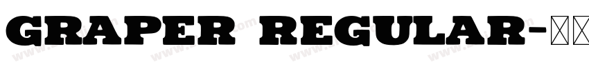 graper Regular字体转换
